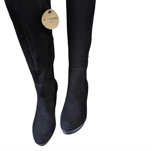 NEW.. La Canadienne Leif Waterproof Boot In Black...Size 8.5 - Picture 4 of 10